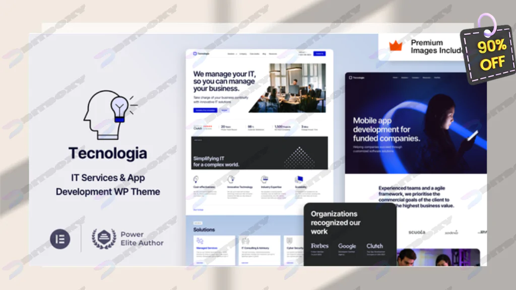 Tecnologia - IT SAAS Software Technology WordPress Theme Nulled