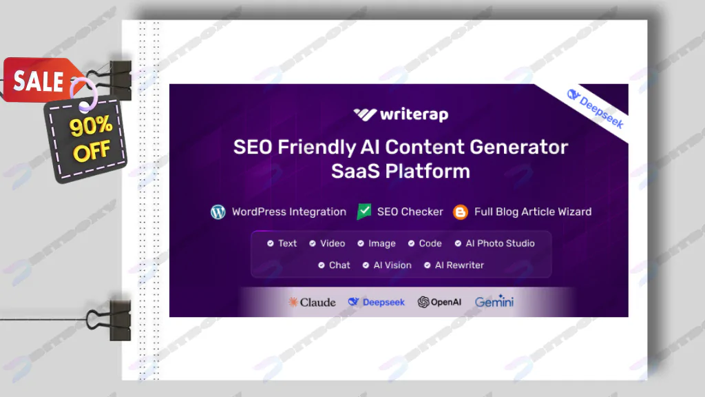 Writerap - AI Content Generator with SEO Optimizer SaaS Application