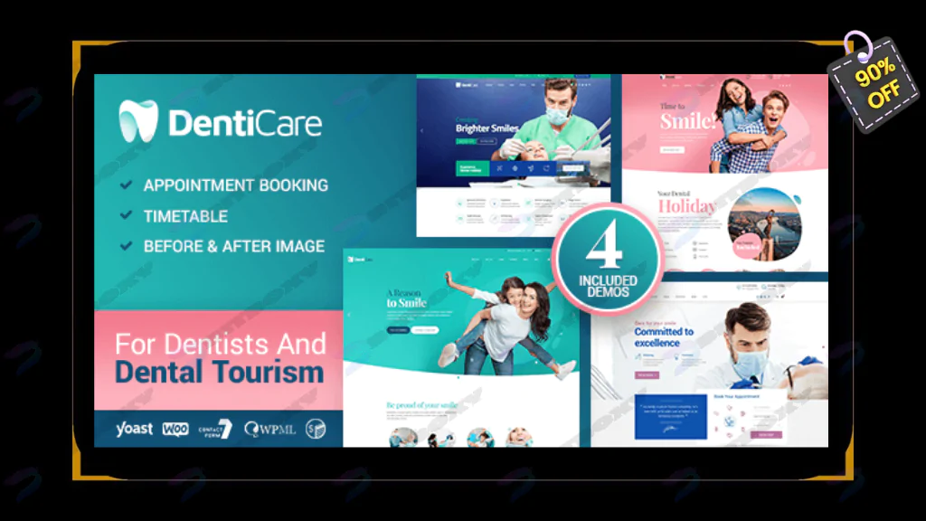 DentiCare - Medical & Dentist WordPress Theme Nulled