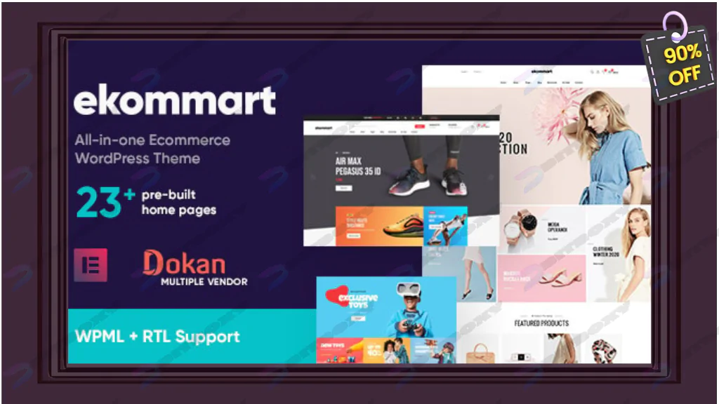 ekommart - All-in-one eCommerce WordPress Theme Nulled