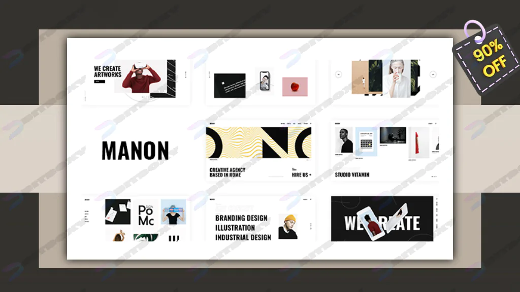 Manon - Portfolio & Agency WordPress Theme Nulled