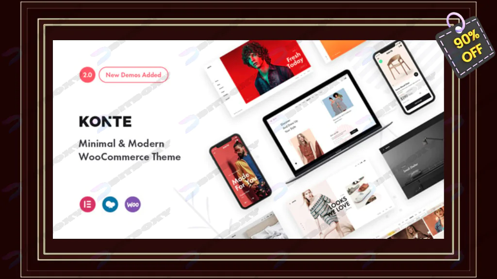 Konte - Minimal & Modern WooCommerce WordPress Theme Nulled