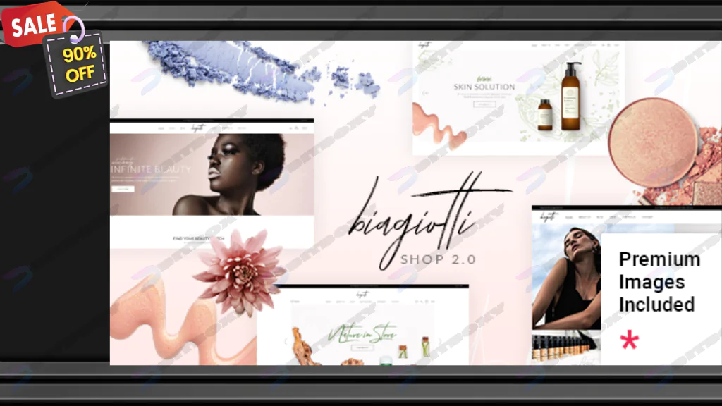 Biagiotti - Beauty and Cosmetics Shop WordPress Theme Nulled