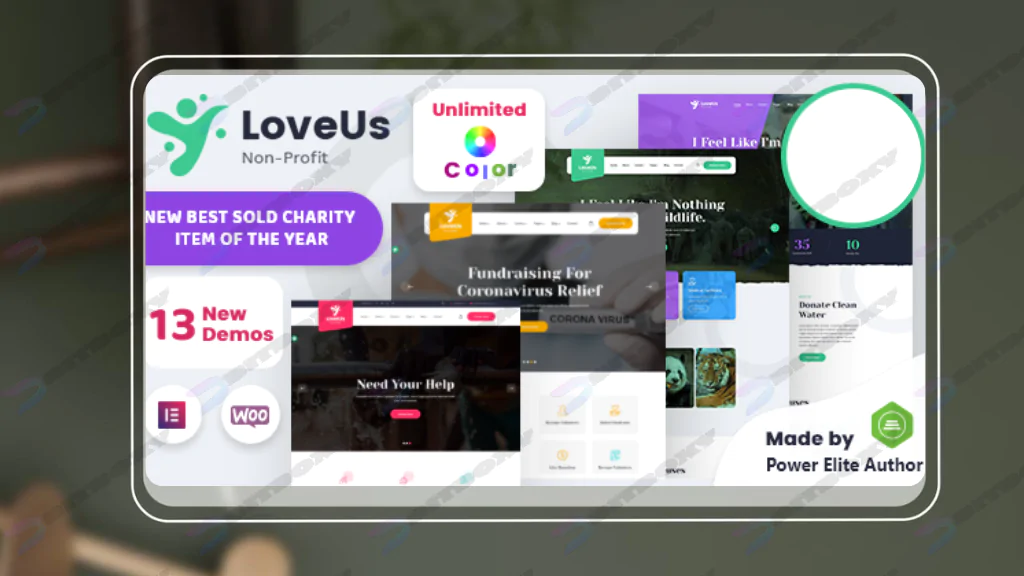 Loveus - NonProfit Charity WordPress Theme Nulled