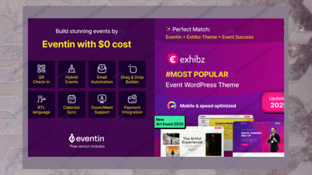 Exhibz | AI Powered Event Conference WordPress Theme Nulled