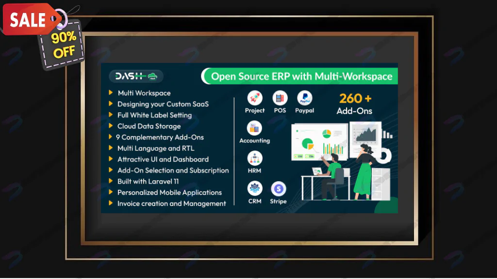 WorkDo Dash SaaS - Open Source ERP with Multi-Workspace