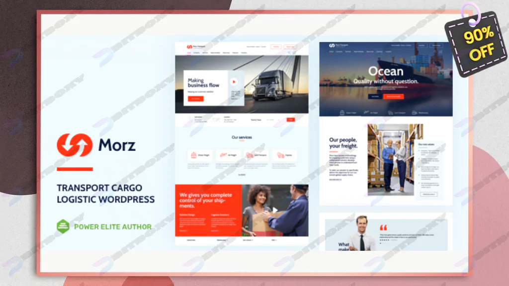 Morz - Logistics WordPress Theme Nulled