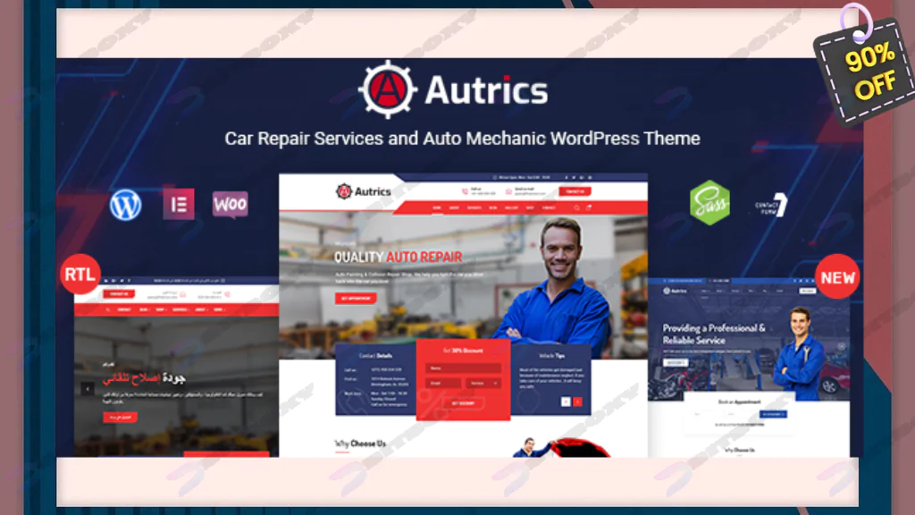Autrics | Car Services and Auto Mechanic WordPress Theme Nulled
