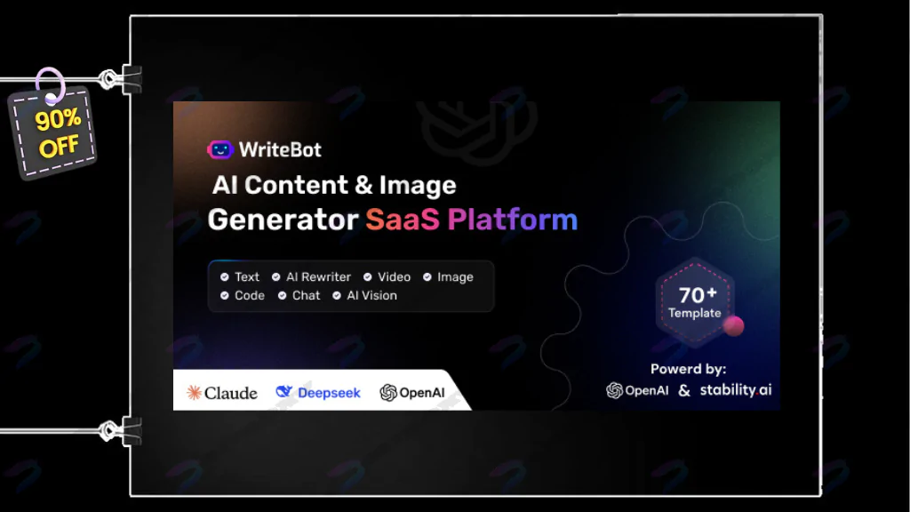 WriteBot - AI Content Generator SaaS Platform
