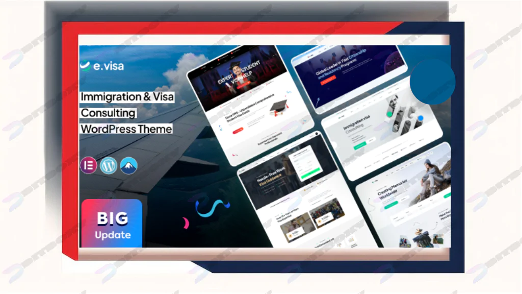 Evisa - Immigration and Visa Consulting WordPress Theme Nulled